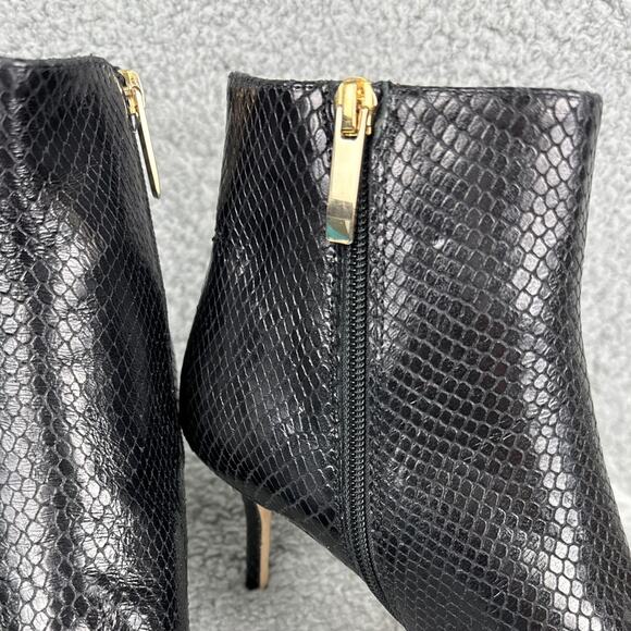 L'AGENCE Aimee Pointed Toe Leather Boots Black Kitten Heel Size 39.5 NWOB - Picture 3 of 8